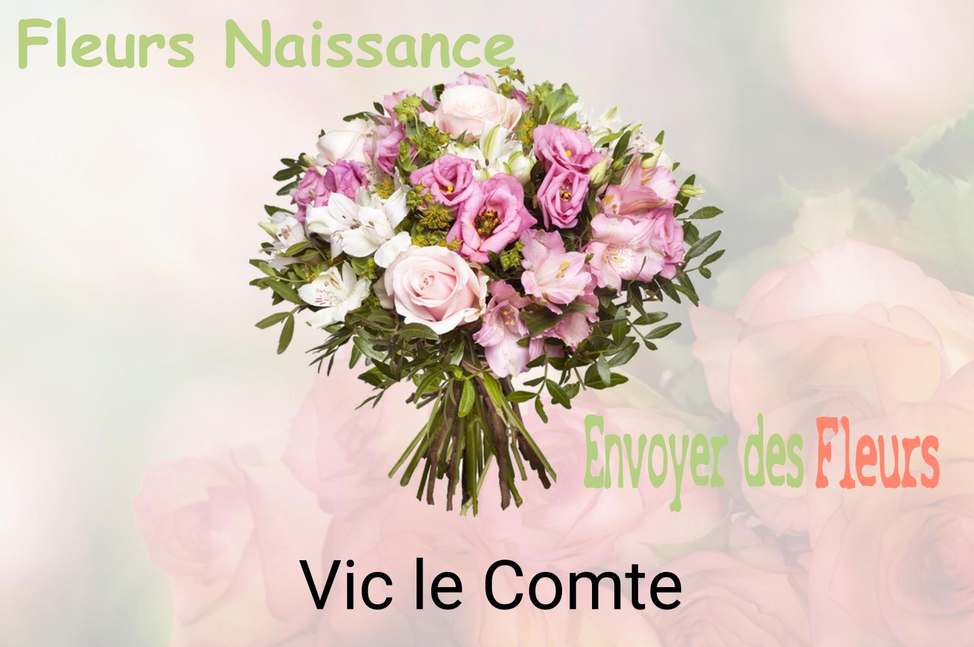 Bouquet de fleurs de naissance livré à Vic-le-Comte